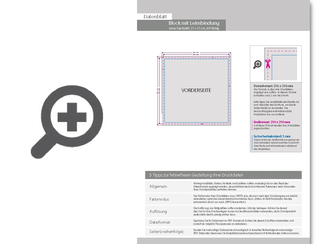 Product Bild block_mit_leimbindung__21_0_cm_x_21_0_cm__100_blatt__4_0_farbig_einseitig_bedruckt